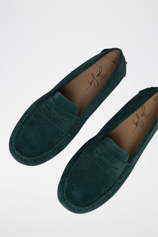 Mocassins en nubuck Deira - Vert