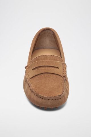 Mocassins en nubuck Deira - Marron et argenté