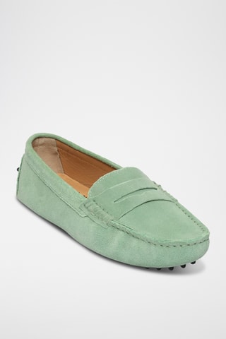 Mocassins en nubuck Thandie - Vert