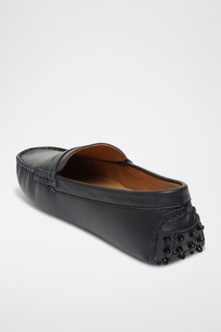 Mocassins en cuir Thandie - Bleu