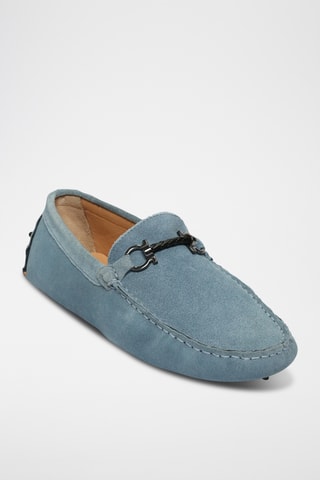 Mocassins en nubuck Felix - Bleu