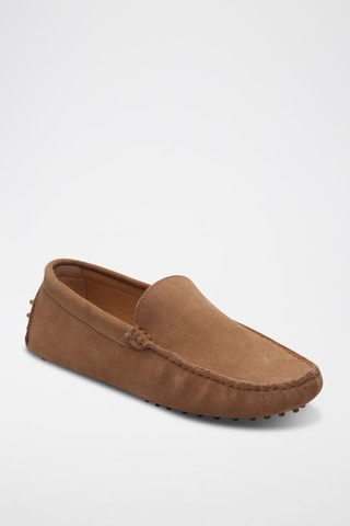 Mocassins en nubuck Lenny - Marron
