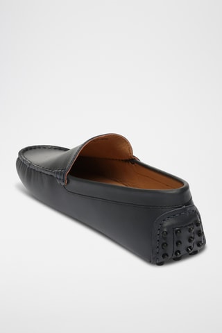 Mocassins en cuir nappa Lenny - Bleu