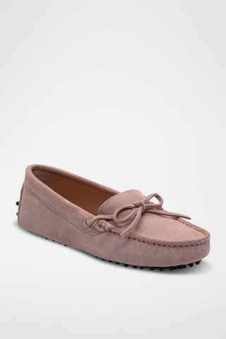 Mocassins en nubuck Newton - Rose