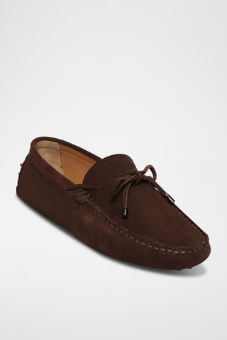 Chaussures bateau en nubuck Archy - Marron