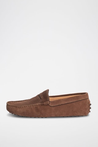 Mocassins en nubuck - Marron