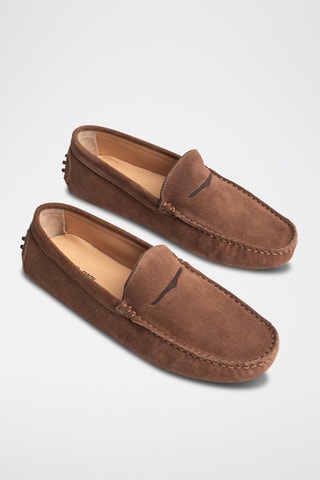 Mocassins en nubuck - Marron