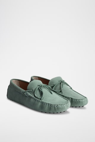 Mocassins en nubuck Johnny - Vert