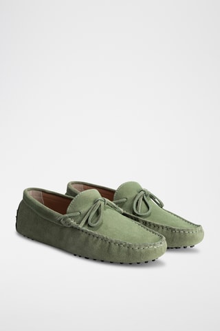 Mocassins en nubuck Johnny - Vert