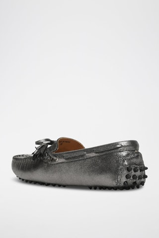 Mocassins en cuir Lily - Argenté