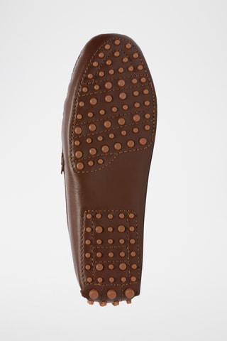 Mocassins en cuir nappa Harold - Marron