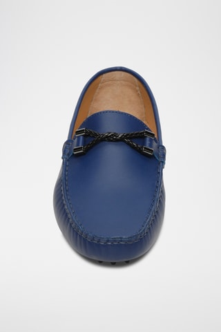 Mocassins en cuir nappa Tom - Bleu