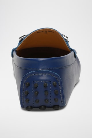Mocassins en cuir nappa Tom - Bleu