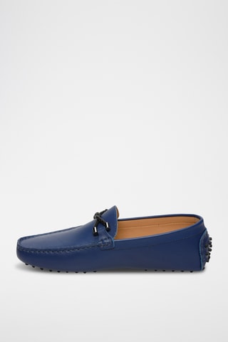Mocassins en cuir nappa Tom - Bleu