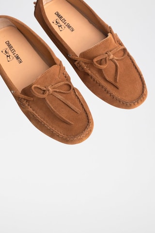 Mocassins en nubuck Newton - Marron