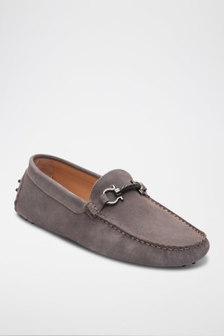 Mocassins en cuir Felix - Gris