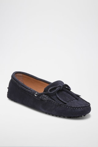 Mocassins en nubuck Powys - Bleu