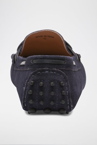 Mocassins en nubuck Finn - Bleu