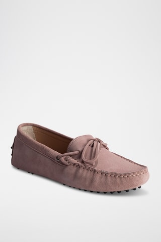 Mocassins en nubuck Newton - Rose