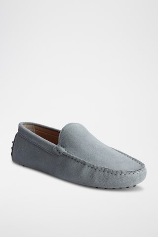 Mocassins en nubuck Lenny - Bleu
