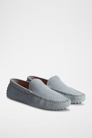 Mocassins en nubuck Lenny - Bleu