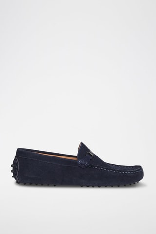 Mocassins en nubuck  Harold - Bleu