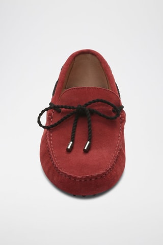 Mocassins en nubuck York - Rouge