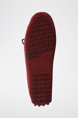 Mocassins en nubuck York - Rouge