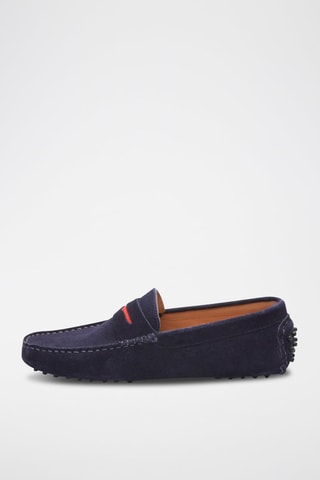 Mocassins en nubuck Cliff - Bleu