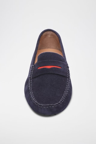Mocassins en nubuck Cliff - Bleu