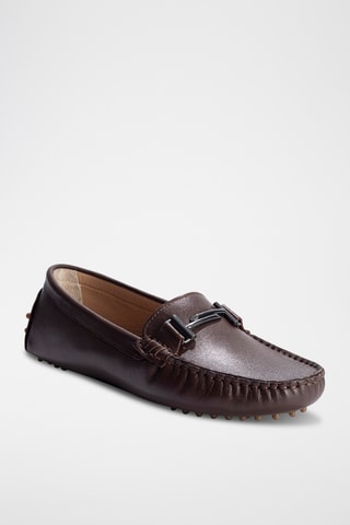 Mocassins en cuir nappa Bandy - Marron