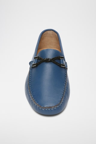 Mocassins en cuir nappa Phillip - Bleu