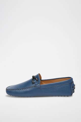 Mocassins en cuir nappa Phillip - Bleu