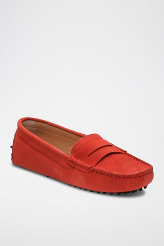 Mocassins en nubuck Deira - Rouge