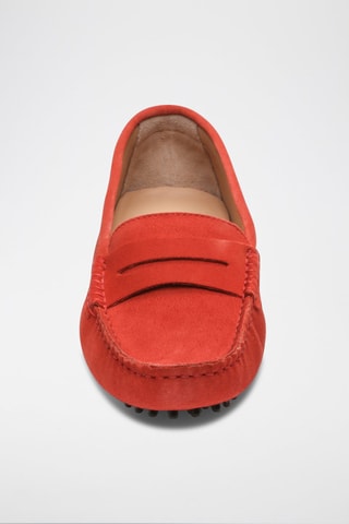 Mocassins en nubuck Deira - Rouge