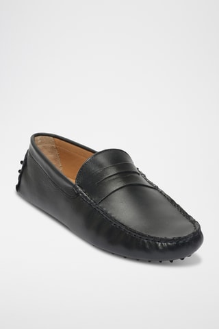 Mocassins en cuir nappa Wales - Bleu