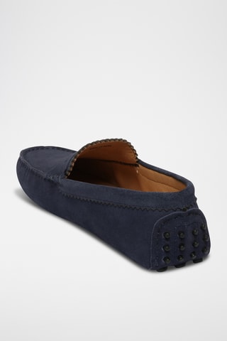 Mocassins en nubuck Dennis - Bleu