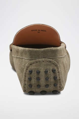 Mocassins en nubuck Cambridge - Vert