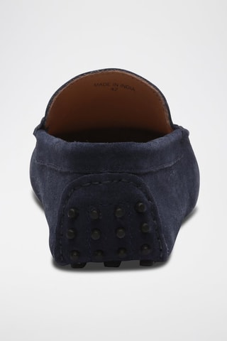 Mocassins en nubuck - Bleu