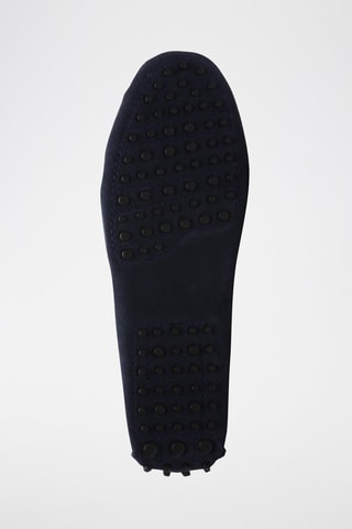 Mocassins en nubuck - Bleu