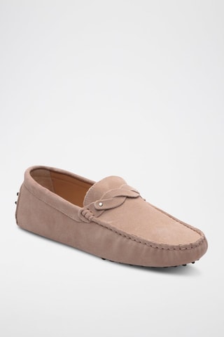 Mocassins en nubuck - Rose