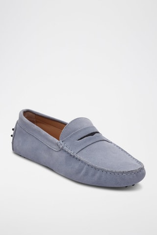 Mocassins en nubuck Cliff - Bleu