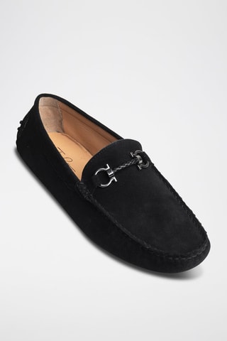 Mocassins en nubuck Felix - Noir