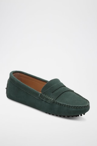 Mocassins en nubuck Deira - Vert