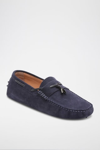Mocassins en nubuck Finn - Bleu