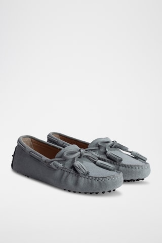 Chaussures bateau en nubuck Lily - Bleu