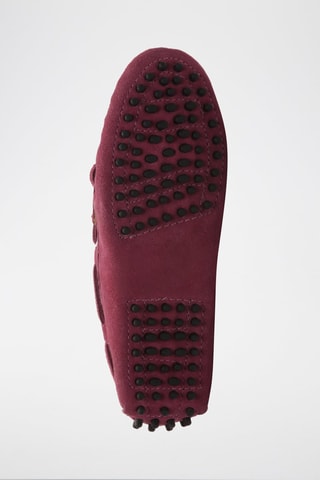 Mocassins en nubuck Emma - Rouge