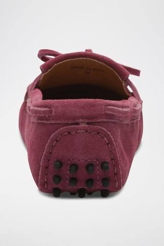 Mocassins en nubuck Emma - Rouge