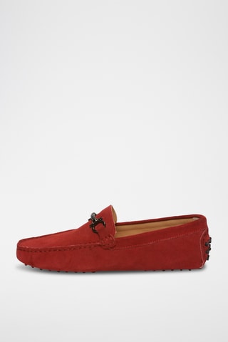 Mocassins en nubuck Felix - Rouge