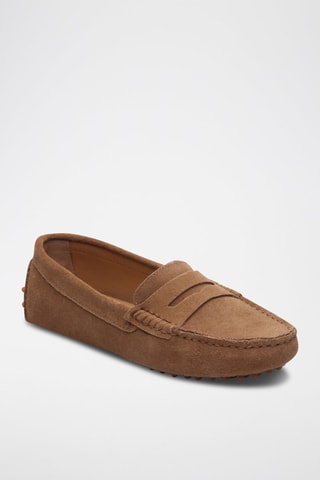 Mocassins en nubuck - Marron